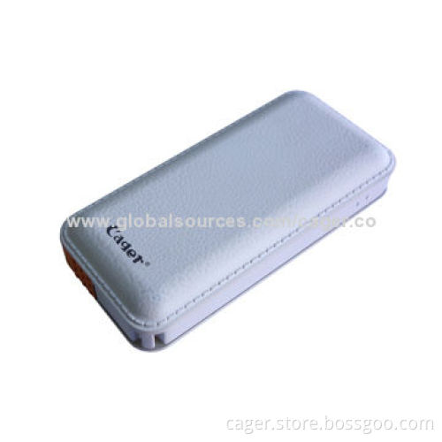 Cager New Design Power Bank with Built-in Cable, 5V DC - 1A Input